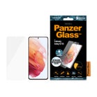 PanzerGlass Samsung Galaxy S21 sk&auml;rmskydd i h&auml;rdat glas, kompatibelt med fingeravtrycksl&auml;sare