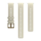 Polar silikonarmband 20 mm, Storlek S-L, Naturvit