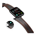 Apple Watch Series 42 / 44 / 45 / 46 / 49 mm Dux Ducis Business Band -armband, M&ouml;rkbrun