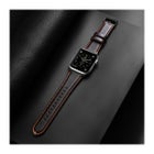 Apple Watch Series 42 / 44 / 45 / 46 / 49 mm Dux Ducis Business Band -armband, M&ouml;rkbrun