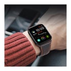 Apple Watch Series 42 / 44 / 45 / 46 / 49 mm Dux Ducis Business Band -armband, M&ouml;rkbrun