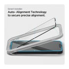 Spigen GLAS.tR Slim AlignMaster iPhone 13 / 13 Pro / 14 / 16e / 17e sk&auml;rmskydd, Svart (med bricka) (2-pack)
