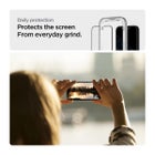 Spigen GLAS.tR Slim AlignMaster iPhone 13 / 13 Pro / 14 / 16e / 17e sk&auml;rmskydd, Svart (med bricka) (2-pack)