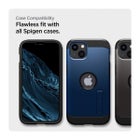 Spigen GLAS.tR Slim AlignMaster iPhone 13 / 13 Pro / 14 / 16e / 17e sk&auml;rmskydd, Svart (med bricka) (2-pack)