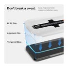 Spigen GLAS.tR ez FIT iPhone 13 / 13 Pro / 14 / 16e / 17e sk&auml;rmskydd, Klar / klassiskt (med bricka)