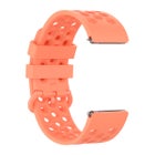 H&aring;lm&ouml;nstrat armband f&ouml;r Fitbit Versa smartklocka, TPE-plast, Orange