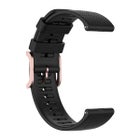 Silikonarmband (20 mm) till Galaxy Watch smartklocka, Svart