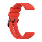 Universal silikonarmband med klassiskt sp&auml;nne (22 mm) f&ouml;r smartklocka, R&ouml;d
