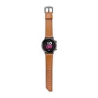 Armband i &auml;kta l&auml;der (20 mm) f&ouml;r Huawei/Honor smartklocka, Brun