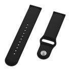 Silikonarmband med stiftsp&auml;nne (22 mm) f&ouml;r Huawei/Honor smartklocka, Svart