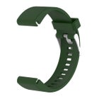 QuickFit silikonarmband (20 mm) f&ouml;r Garmin smartklocka, Gr&ouml;n/silver