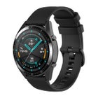 Silikonarmband (22 mm) f&ouml;r Garmin smartklocka, Svart