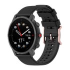 Silikonarmband (22 mm) f&ouml;r Polar smartklocka, Svart