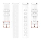 Silikonarmband (22 mm) f&ouml;r Polar smartklocka, Vit