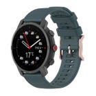 Silikonarmband (22 mm) f&ouml;r Polar smartklocka, Olive Green