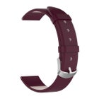 Armband i &auml;kta l&auml;der (20 mm) f&ouml;r Polar smartklocka, Vinr&ouml;d