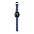 Armband silikon och l&auml;der till Galaxy Watch 20 mm, Bl&aring;