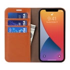 Apple iPhone 13 Pro Pl&aring;nboksfodral, l&auml;der i flera f&auml;rgalternativ
