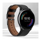 Armband i &auml;kta l&auml;der (22 mm) till OnePlus Watch, Svart