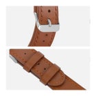 Armband i &auml;kta l&auml;der (22 mm) till OnePlus Watch, Brun