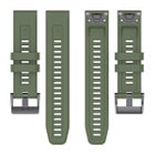 QuickFit silikonarmband (26 mm) f&ouml;r Garmin smartklocka, Gr&ouml;n