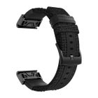 QuickFit nylonarmband (26 mm) f&ouml;r Garmin smartklocka, Svart