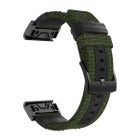 QuickFit nylonarmband (26 mm) f&ouml;r Garmin smartklocka, Gr&ouml;n