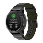 QuickFit nylonarmband (22 mm) f&ouml;r Garmin smartklocka, Gr&ouml;n