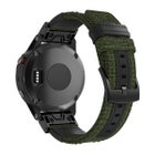 QuickFit nylonarmband (22 mm) f&ouml;r Garmin smartklocka, Gr&ouml;n