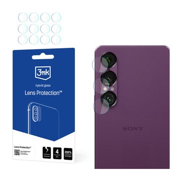 3MK Sony Xperia 1 VII Lens Protection linsskydd, F&ouml;r bakre kamerorna (4-pack)