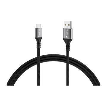 Varta USB-C / USB-C -kabel, Svart 200 cm