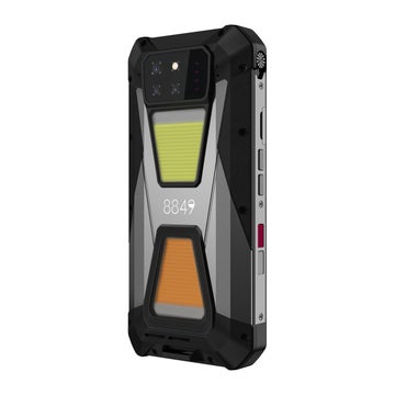 Unihertz Tank 3S 5G smartphone, Svart/gr&aring;