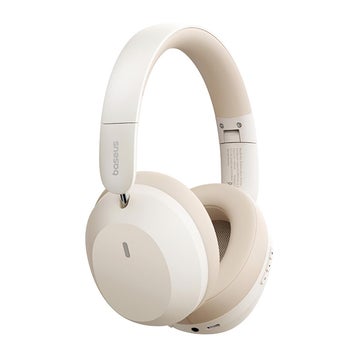 Baseus Bass 35 Max tr&aring;dl&ouml;sa on-ear h&ouml;rlurar, Vit