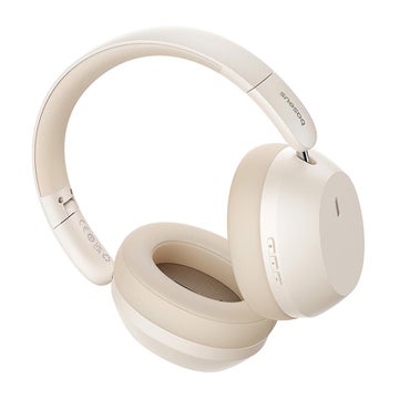 Baseus Bass 35 Max tr&aring;dl&ouml;sa on-ear h&ouml;rlurar, Vit