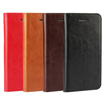 Apple iPhone 7 Plus / 8 Plus Plånboksfodral, läder i flera färgalternativ