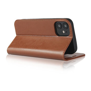 Apple iPhone 12 Mini Pl&aring;nboksfodral, l&auml;der i flera f&auml;rgalternativ