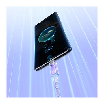Baseus Explorer 100W USB-A / USB-C kabel, Lila 100 cm