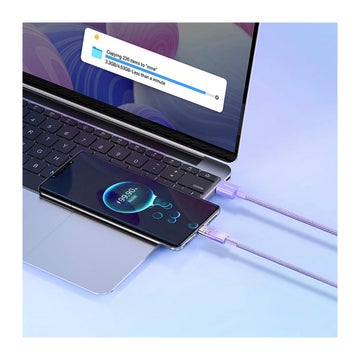 Baseus Explorer 100W USB-A / USB-C kabel, Lila 100 cm