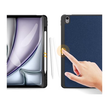 iPad Air 13" (2024 / 2025) Dux Ducis Domo -skyddsfodral, Bl&aring;