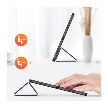 iPad Air 13" (2024 / 2025) Dux Ducis Domo -skyddsfodral, Bl&aring;