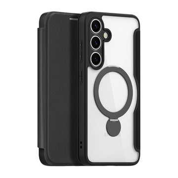 Dux Ducis MagSafe Skin-X Pro Galaxy S25 5G fodral, med st&auml;ll, svart