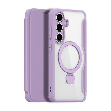 Dux Ducis MagSafe Skin-X Pro Galaxy S25 5G fodral, med st&auml;ll, lila