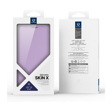 Dux Ducis MagSafe Skin-X Pro Galaxy S25 5G fodral, med st&auml;ll, lila