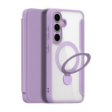 Dux Ducis MagSafe Skin-X Pro Galaxy S25 5G fodral, med st&auml;ll, lila
