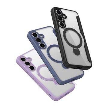 Dux Ducis MagSafe Skin-X Pro Galaxy S25 5G fodral, med st&auml;ll, lila