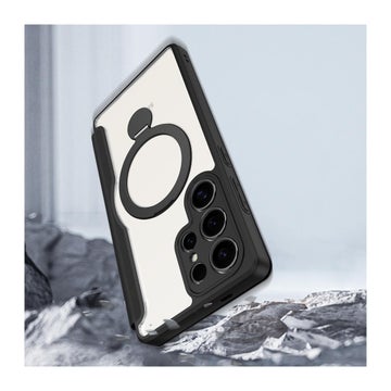 Dux Ducis MagSafe Skin-X Pro Galaxy S25 Ultra 5G fodral, med st&auml;ll, svart