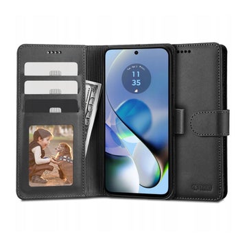 Tech-Protect Wallet Motorola G54 5G fodral, Svart