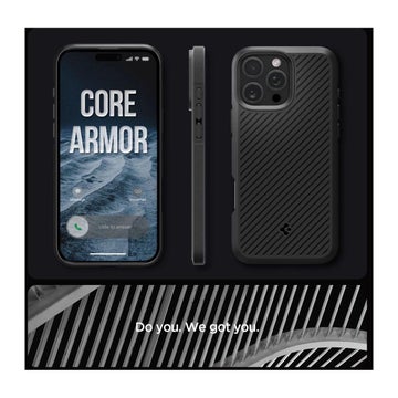 Spigen Core Armor iPhone 16 Pro Max skal, Svart