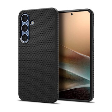 Spigen Liquid Air Galaxy S25 5G skal, Svart