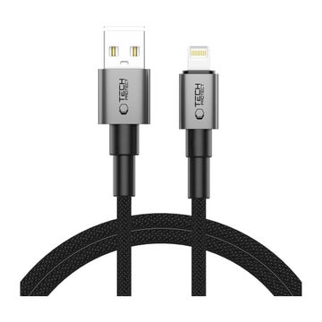 Tech-Protect Ultraboost DNA USB-A / Lightning 15W kabel, Gr&aring; 100 cm
